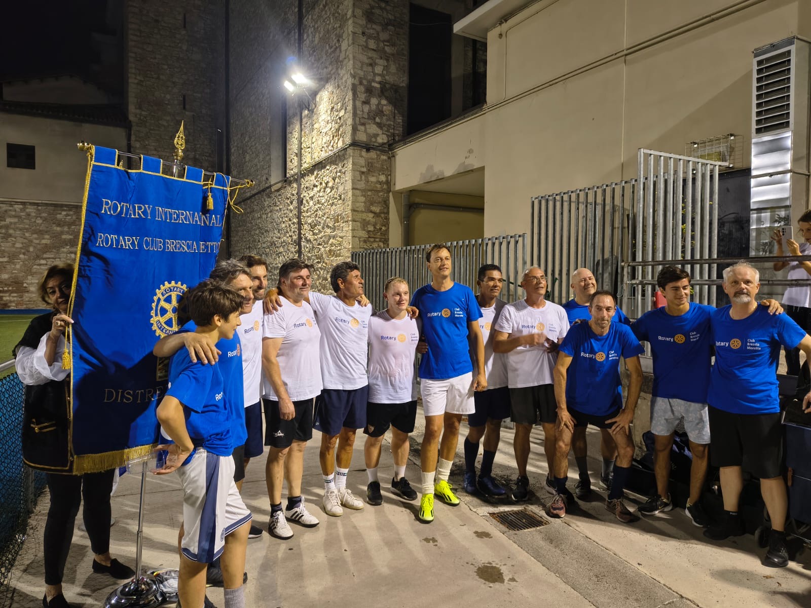 Partecipanti partita calcetto rotary brescia moretto